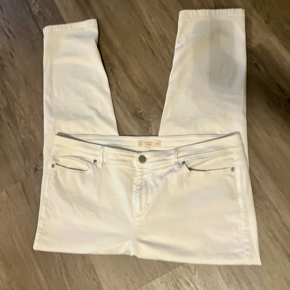 J Jill White Denim Authentic Fit Slim Ankle Jeans Size 16 - Picture 5 of 8
